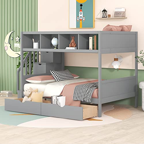 Gray/With Shelf & Drawer