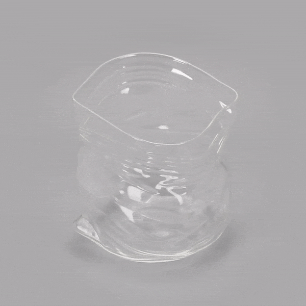 22 oz Round Clear Glass Unzipped Bag Bowl - 4 3/4