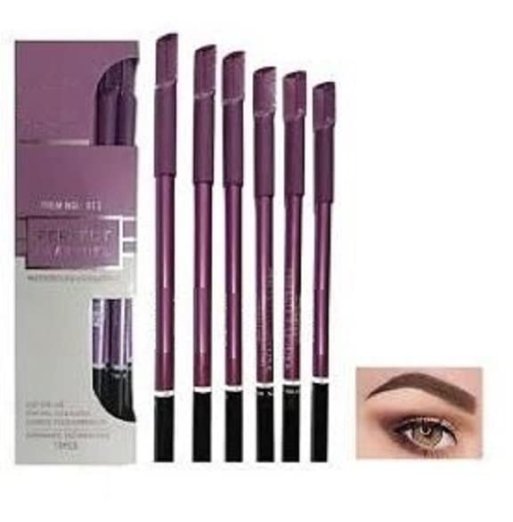 Elecsera Waterproof Black Eyeliner - Pack of 6 (2.5g Each) | Long-Lasting Smudge-Proof Makeup for Day & Night Wear | Perfect for Parties, Weddings & Everyday Use