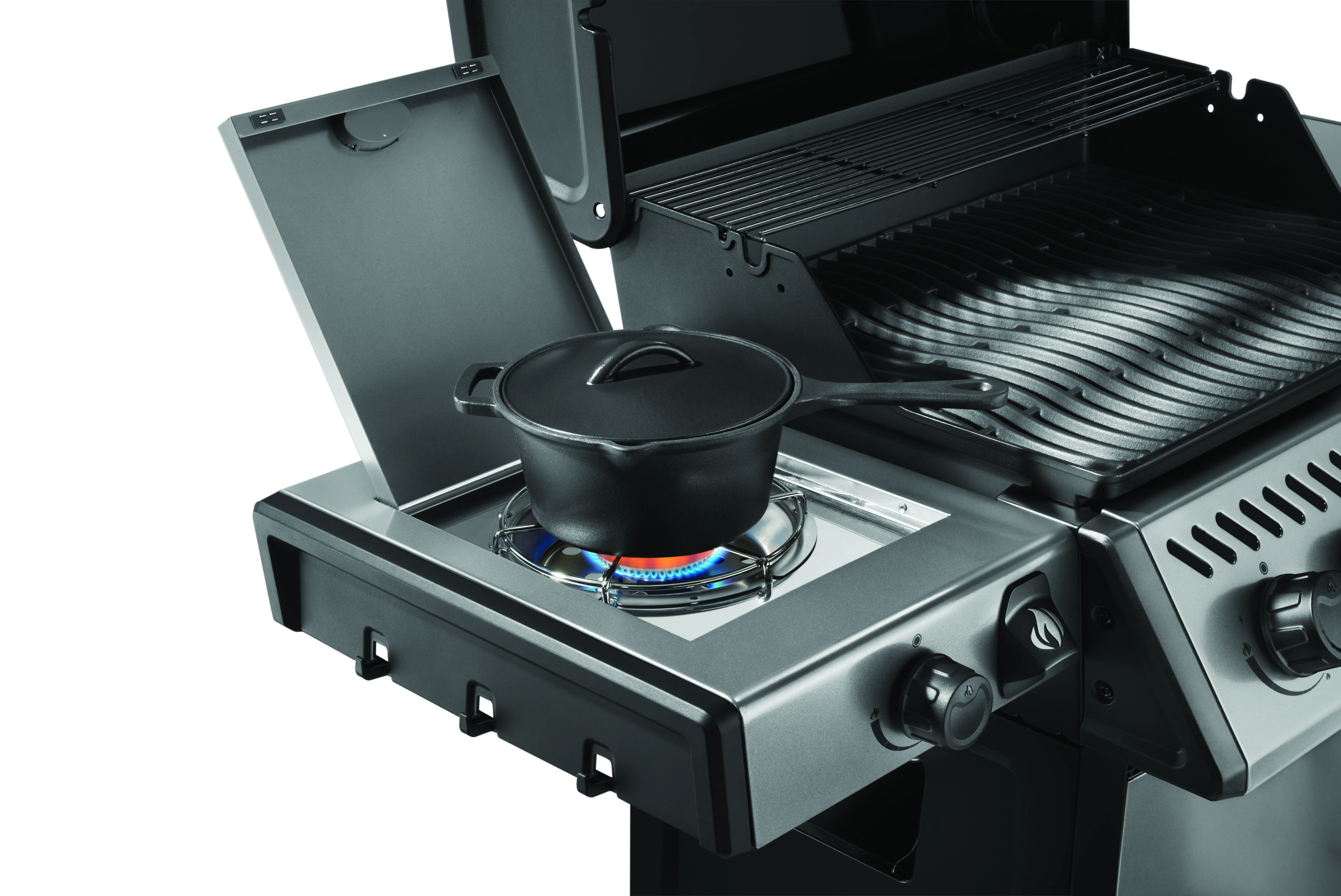 Napoleon Freestyle 425 4-Burner Propane Gas Grill with Side Burner | F425DSBPGT ECP | Perfect for Backyard BBQs, Patio Cooking & Outdoor Entertaining