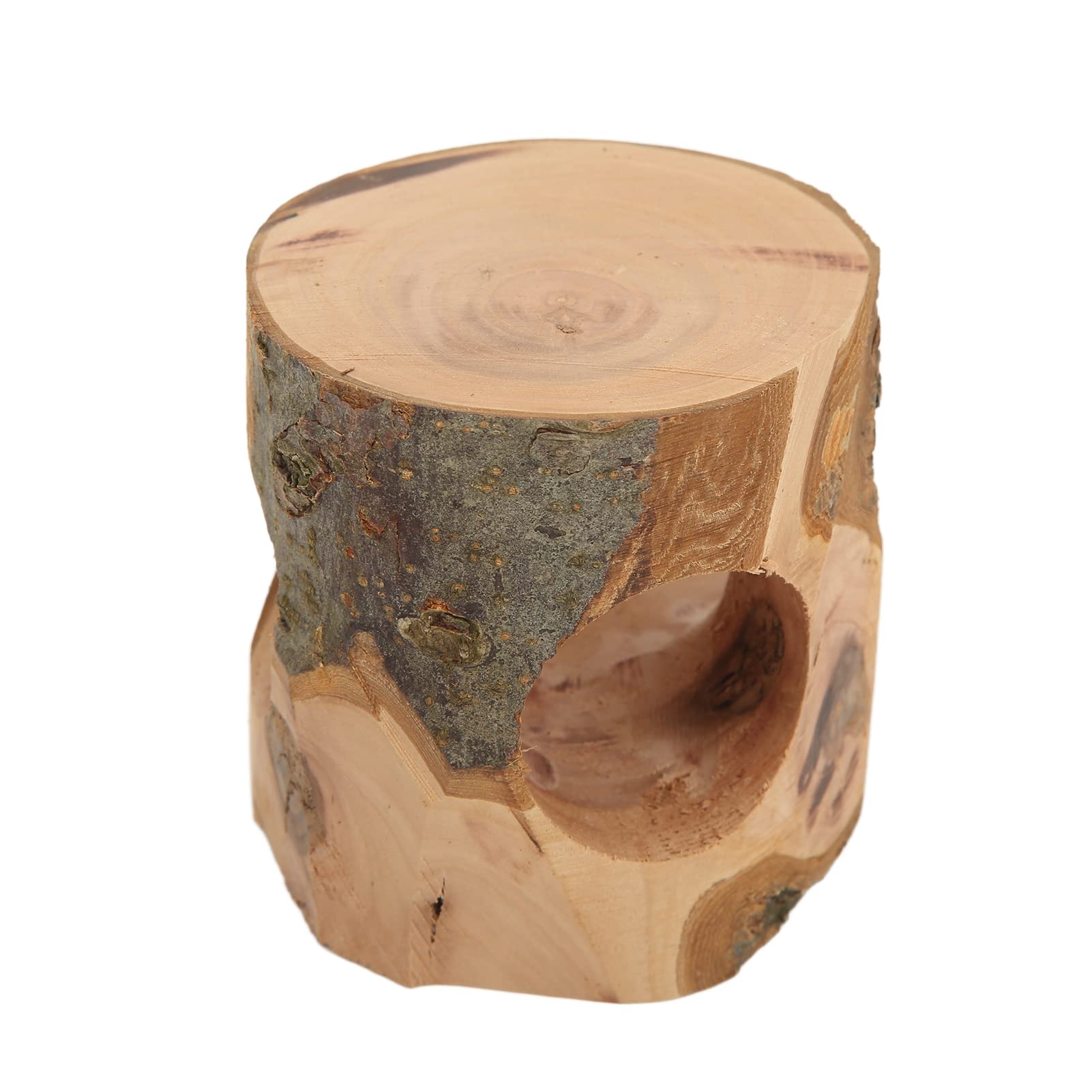 Natural Wooden Hamster Hollow Tree Trunk - Chewable Teeth Grinding Toy & Climbing Tunnel for Small Pets - Perfect for Hamster Cages, Exercise & Playtime Enrichment