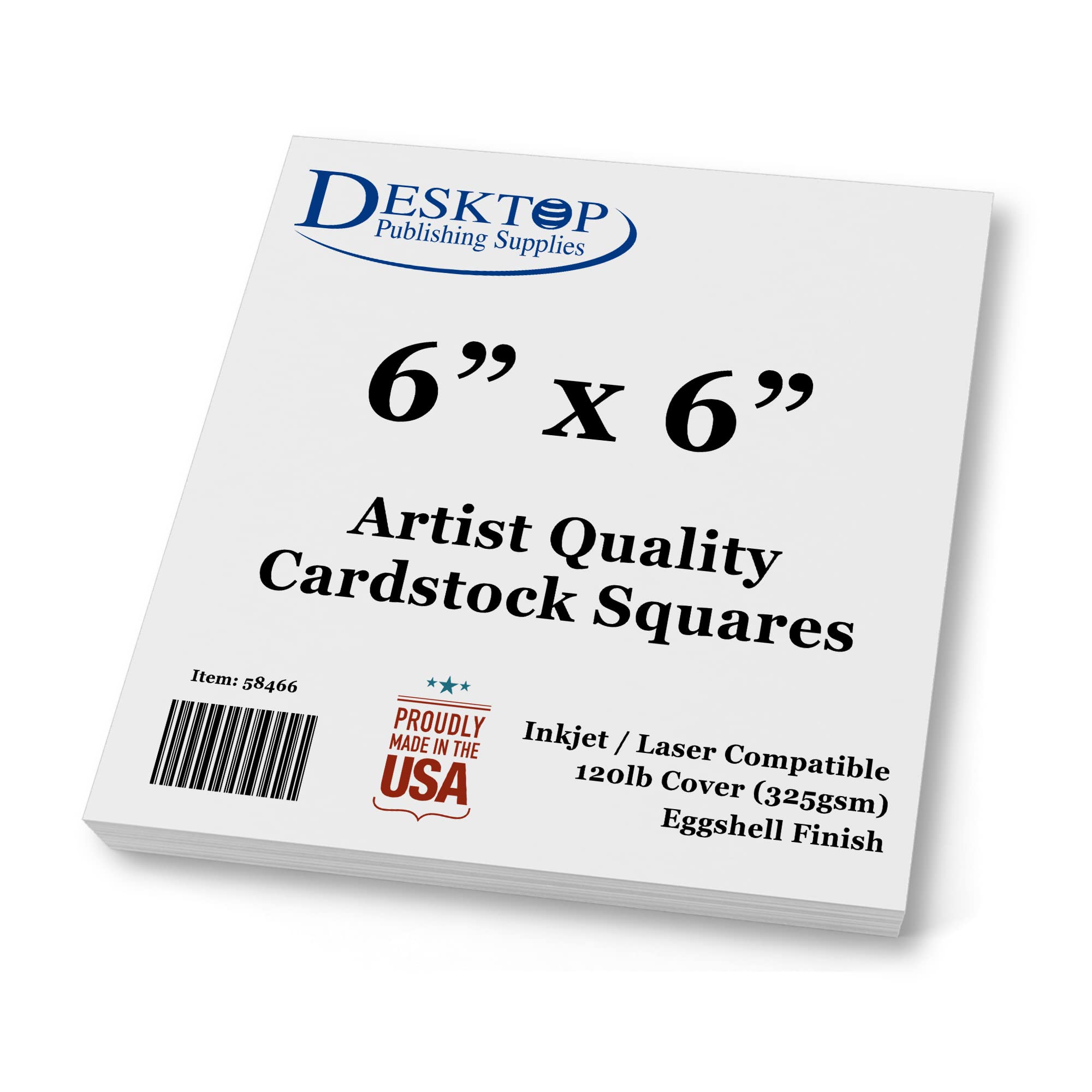 Premium White Cardstock Squares 6