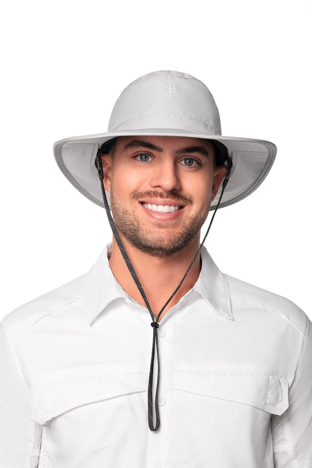 Convertible Boating Hat for Men & Women - Light Grey UPF 50+ Sun Protection - Adjustable Neck Flap & Brim - Perfect for Fishing, Sailing, and Outdoor Activities