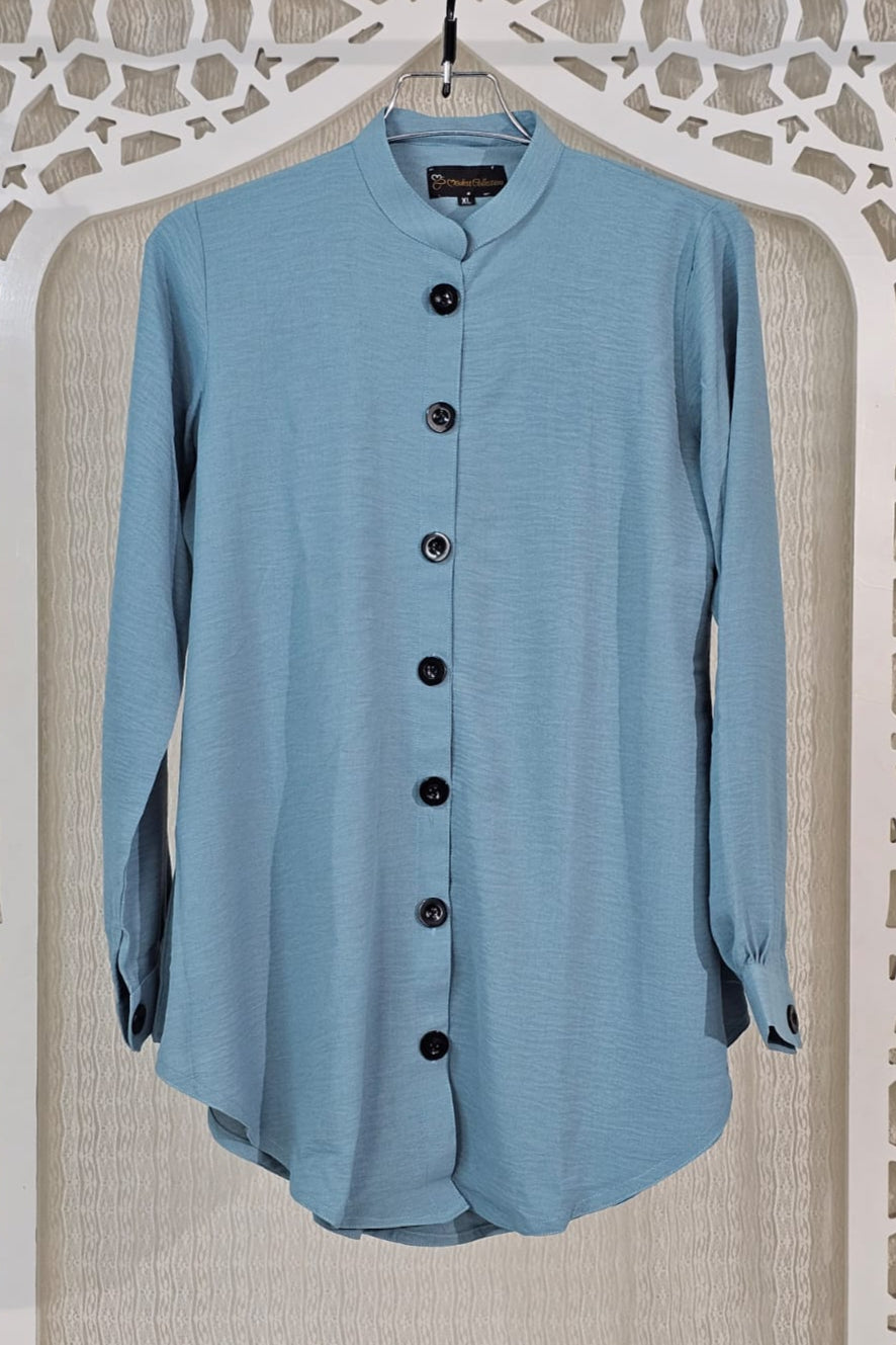 Women's Mint Green Formal Shirt for Summer - Office Wear, Business Attire & Special Occasions