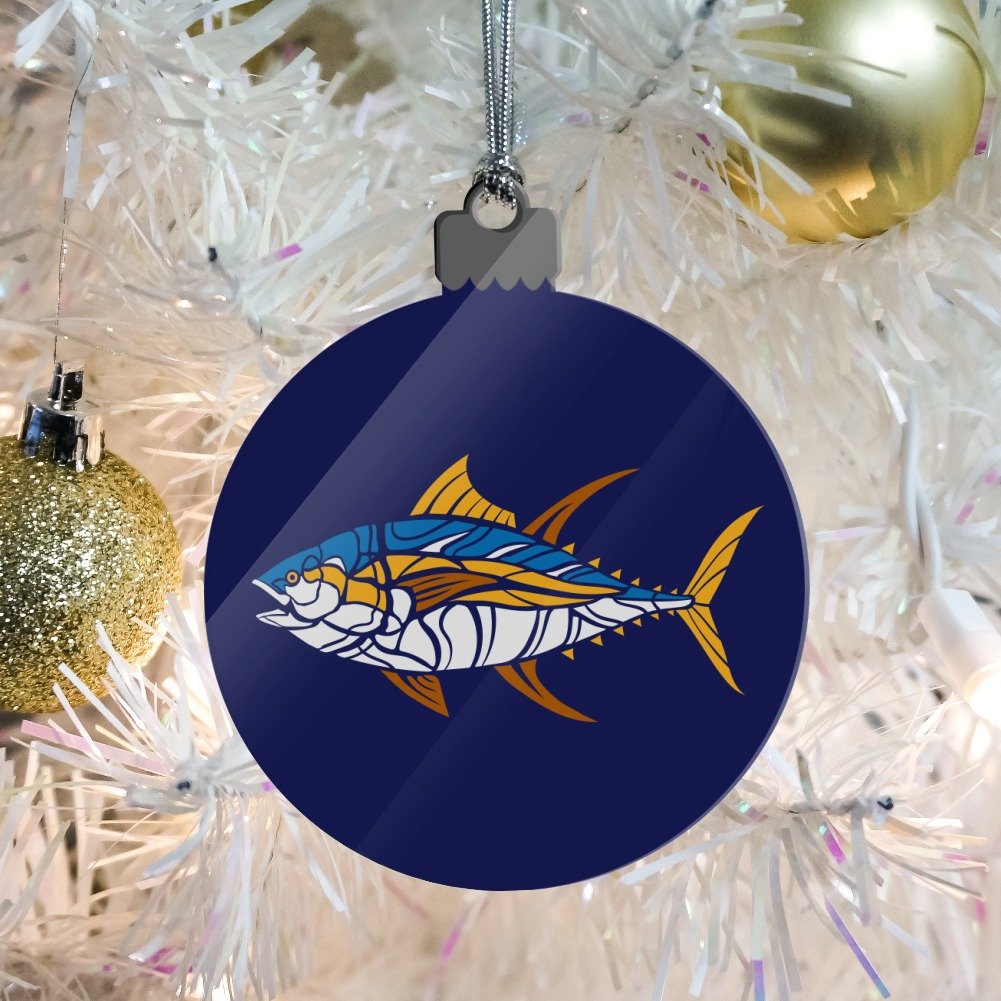 GRAPHICS & MORE Tuna Fish Design Acrylic Christmas Tree Ornament - Unique Holiday Decoration for Christmas Tree, Home, Office & Party Decor
