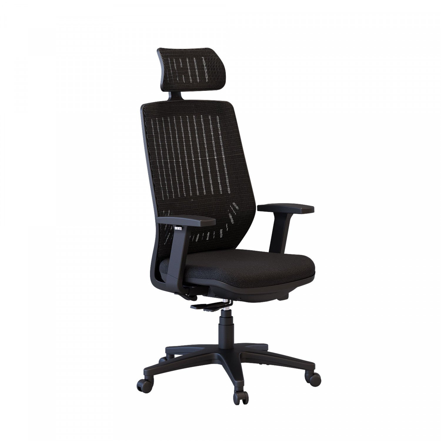 Noah Ergonomic Office Chair - Black - Adjustable Height & Lumbar Support for Home & Office Workspace