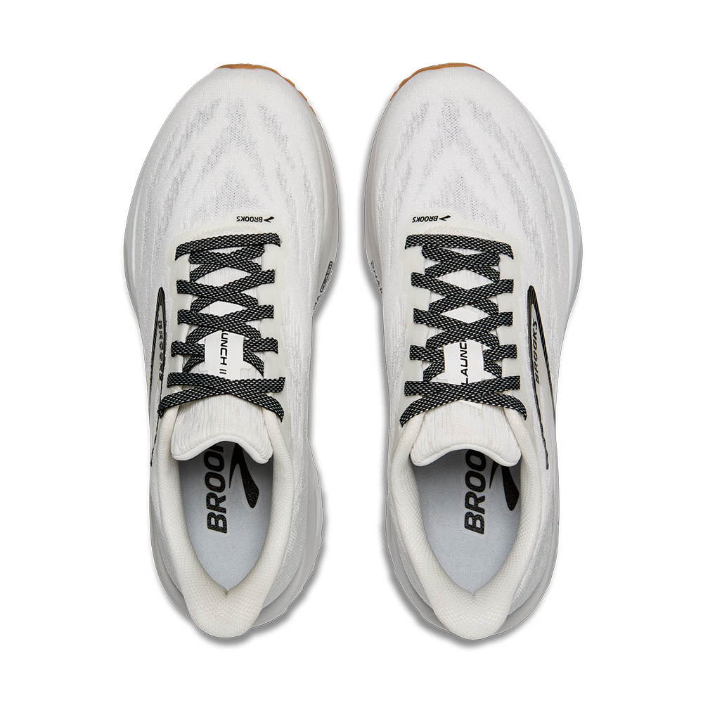 M Launch 11 Running Shoes for Men - White Grey Black - Lightweight Athletic Sneakers for Jogging, Gym Workouts & Daily Wear