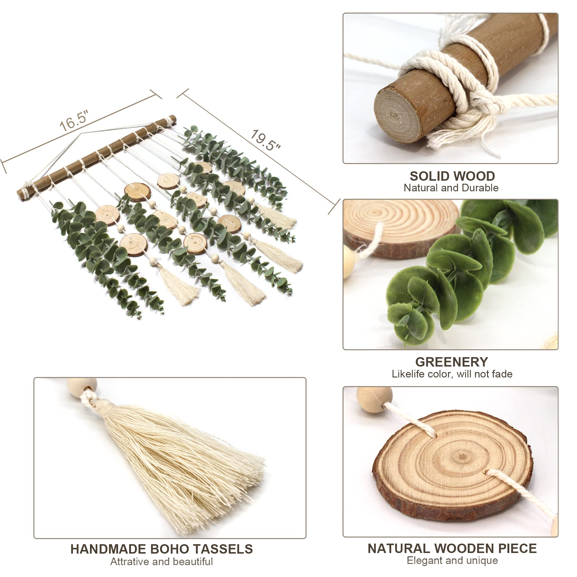 Artificial Eucalyptus Wall Decor - 16.5
