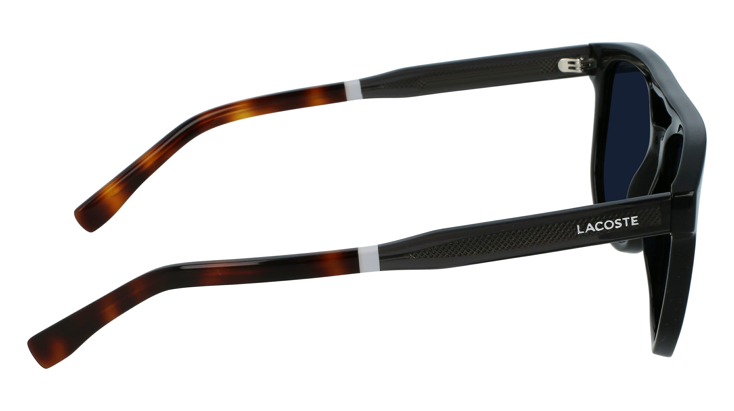 Lacoste L955s Rectangular Sunglasses for Men - UV Protection Polarized Classic Aviator Style - Perfect for Driving, Beach & Outdoor Activities