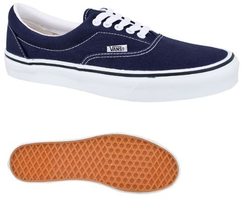 Vans Era Skate Shoes for Men & Women - Classic Navy Blue Canvas Sneakers for Casual Wear, Street Style & Skateboarding