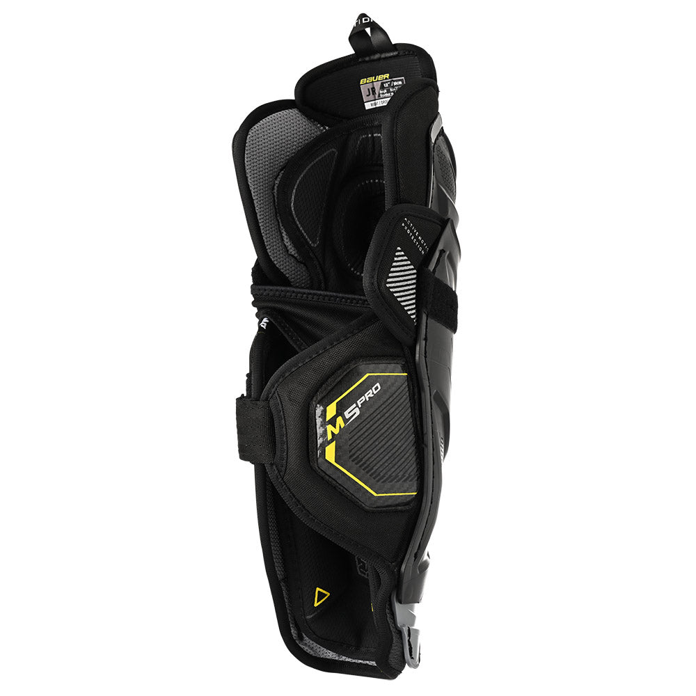 Bauer Supreme M5 Pro Junior Ice Hockey Shin Guards - Youth Protective Gear for Hockey Players - Perfect for Games, Practice & Training