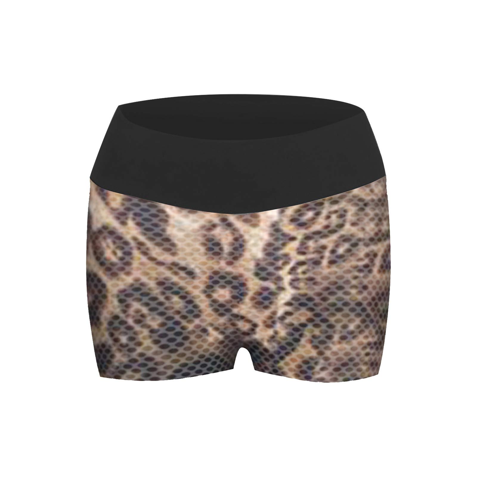DGXC Women's High Waist Yoga Shorts - Printed Workout Running Fitness Shorts for Women - Perfect for Yoga, Gym, Running & Active Lifestyle