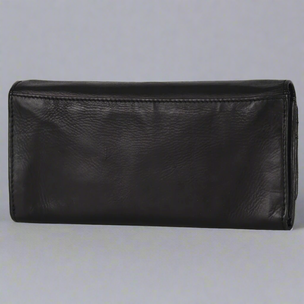 MET Women's Genuine Leather Clutch Wallet - Slim RFID Blocking Credit Card Holder for Everyday Use, Parties & Travel