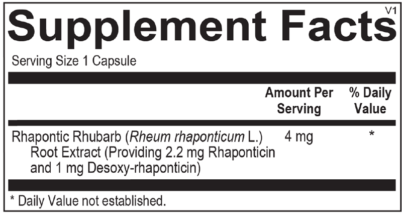 OrthoMolecular Products Rhubestryn - Premium Herbal Supplement for Digestive Health & Wellness | Supports Gut Health & Detox – Ideal for Daily Wellness Routine & Natural Detoxification