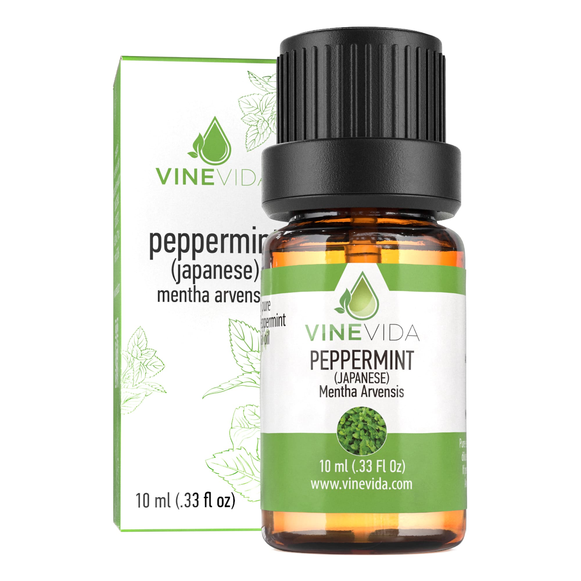10 mL Peppermint Arvensis Essential Oil - Prefilled Roll-On Bottle for Aromatherapy, Stress Relief & Headache Relief | Perfect for Home, Office & Travel Use