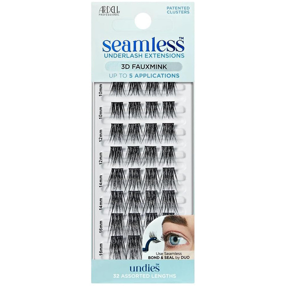 Ardell Seamless Refill 3D Faux Mink Lashes - Natural Looking False Eyelashes for Everyday Wear & Special Occasions