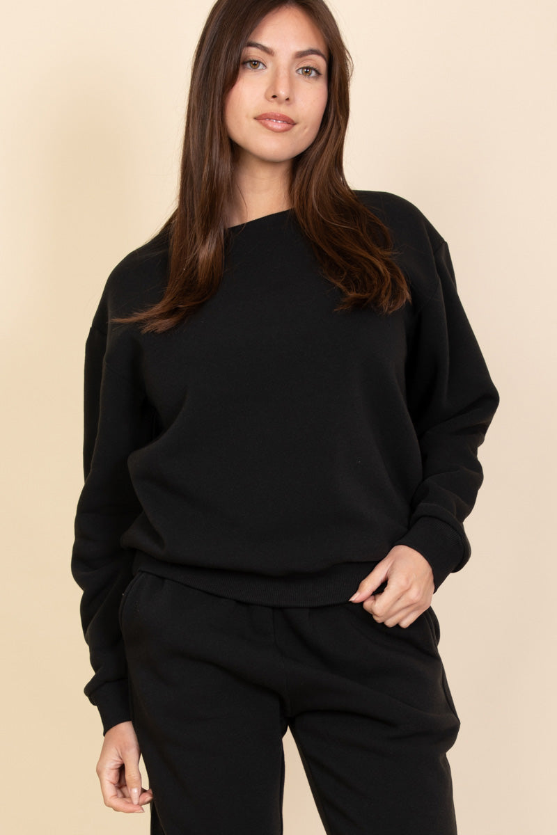 Classic Poly Fleece Crewneck Pullover for Men & Women - Soft Warm Winter Sweatshirt - Perfect for Outdoor Activities, Casual Wear & Layering