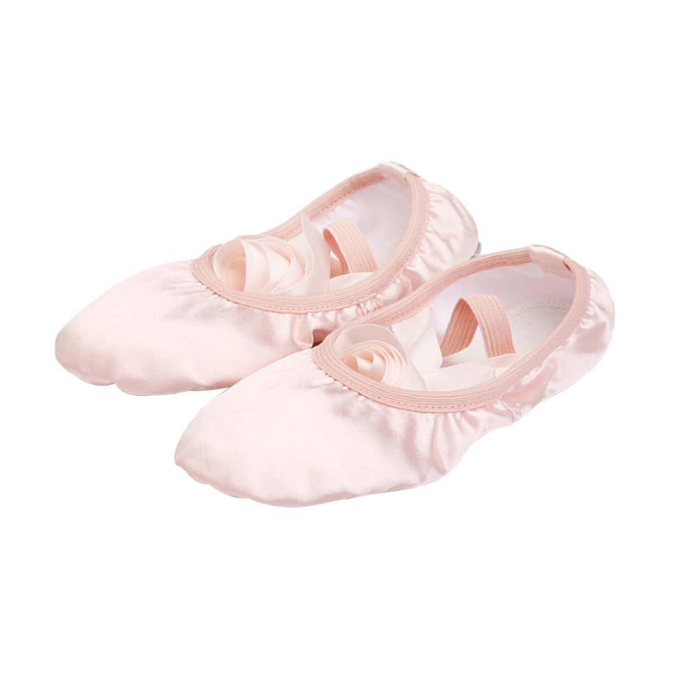 Women's Ballet Flats - Professional Dance Shoes for Ballet, Jazz & Contemporary - Soft Leather Slippers with Ribbon Tie - Perfect for Classes, Performances & Practice (Miss Garneck)