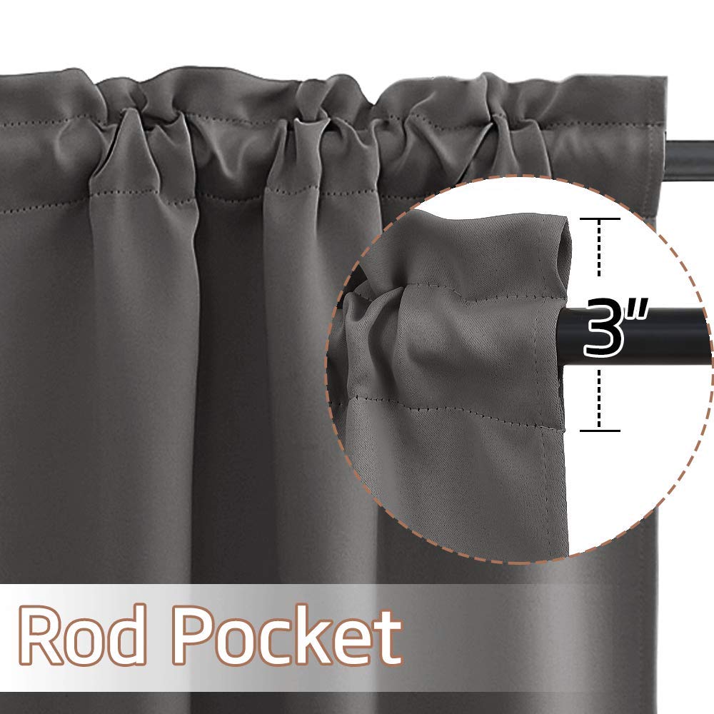 NICETOWN Thermal Insulated Blackout Short Curtains for RV Camper - 29