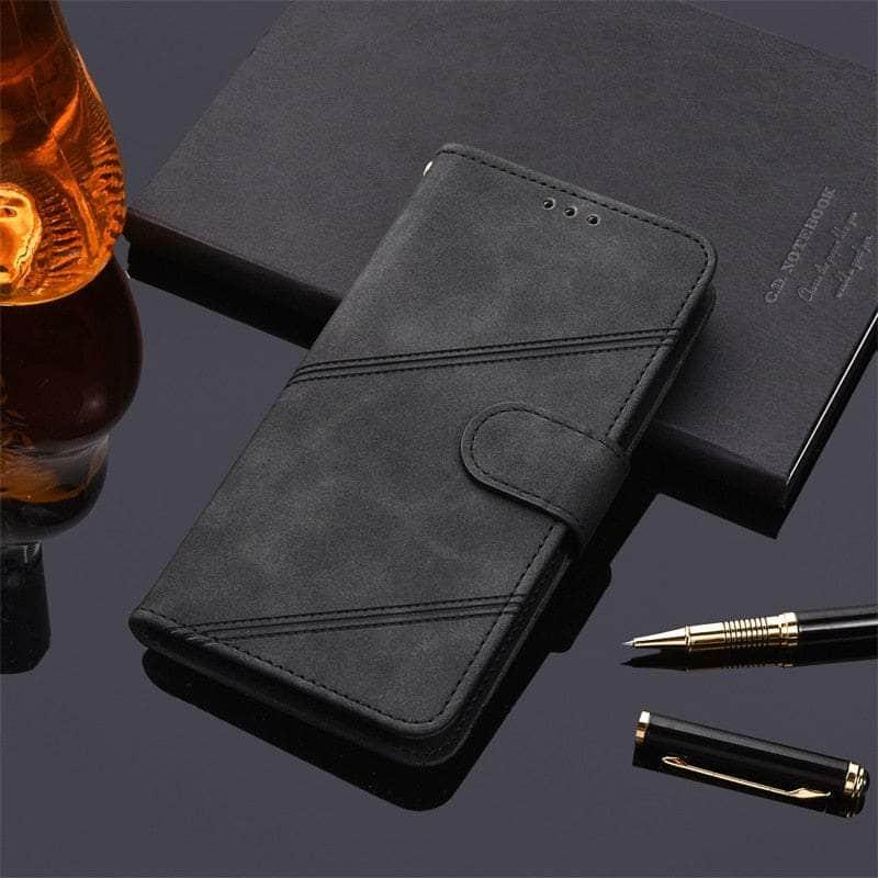 Premium Flip Leather Wallet Case for Samsung Galaxy A14 - Slim Protective Cover with Card Slots & Stand Feature - Perfect for Daily Use, Travel & Business