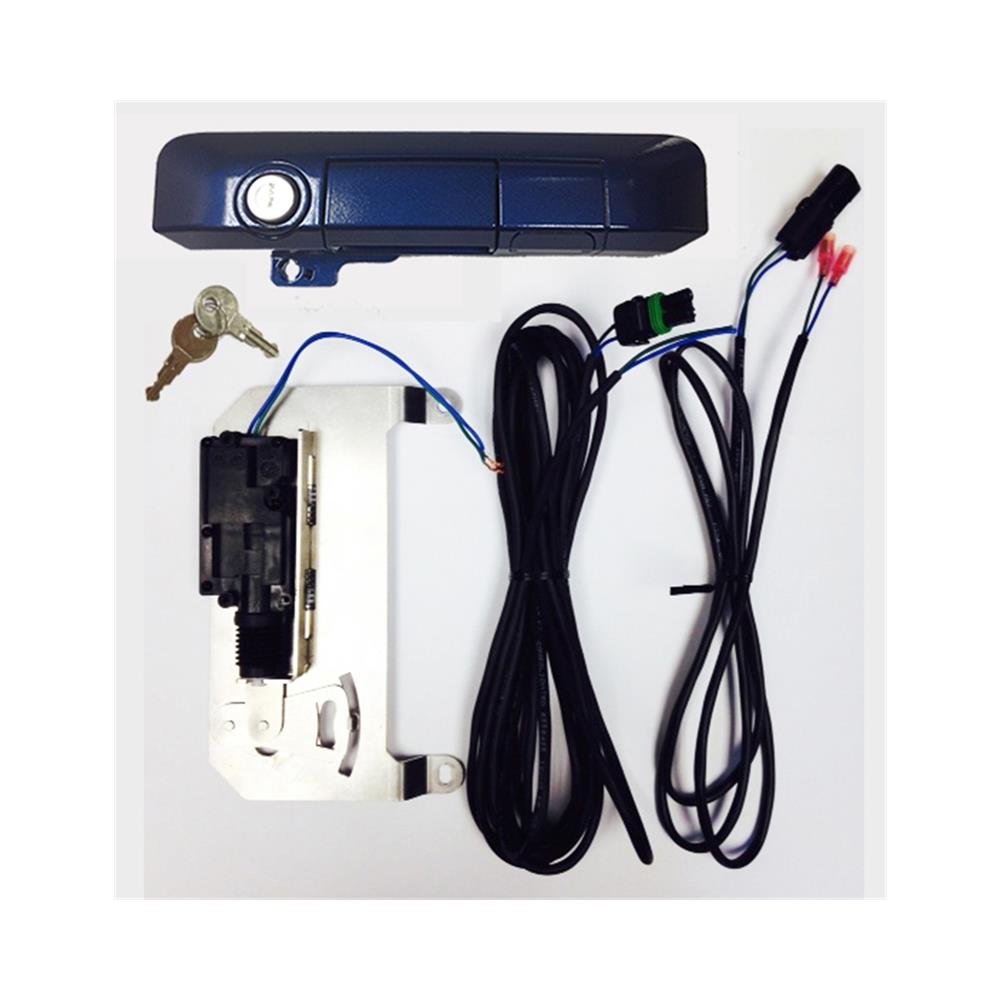 Pop & Lock PL85512 Blue Ribbon Metallic Power Tailgate Lock for Toyota Tacoma - Smart Keyless Entry Combo | Secure Truck Bed Access for Camping & Work Sites