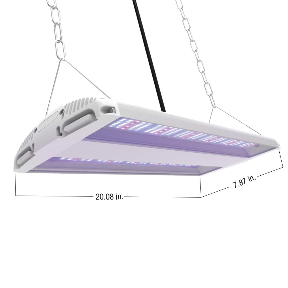 Feit Electric 20 Inch 175W Full Spectrum LED Grow Light for Indoor Plants - High Bay Blue-Enriched Spectrum for Vegetables, Herbs & Hydroponics - Perfect for Greenhouses, Grow Tents & Vertical Farming
