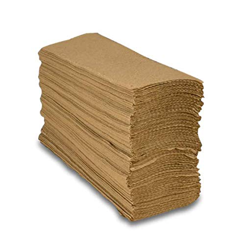 10000-Pack Disposable Brown 1-Ply Tall Fold Paper Napkins for Dining, Parties & Catering - Eco-Friendly Tabletop Serving Napkins for Restaurants, Events & Takeout