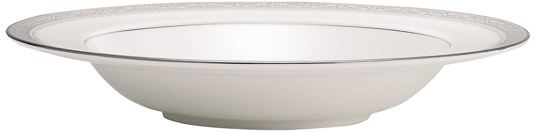Noritake Odessa 12-Ounce Soup Bowl, 8.5-Inch Platinum Rim - Elegant Dinnerware for Fine Dining & Restaurant Use