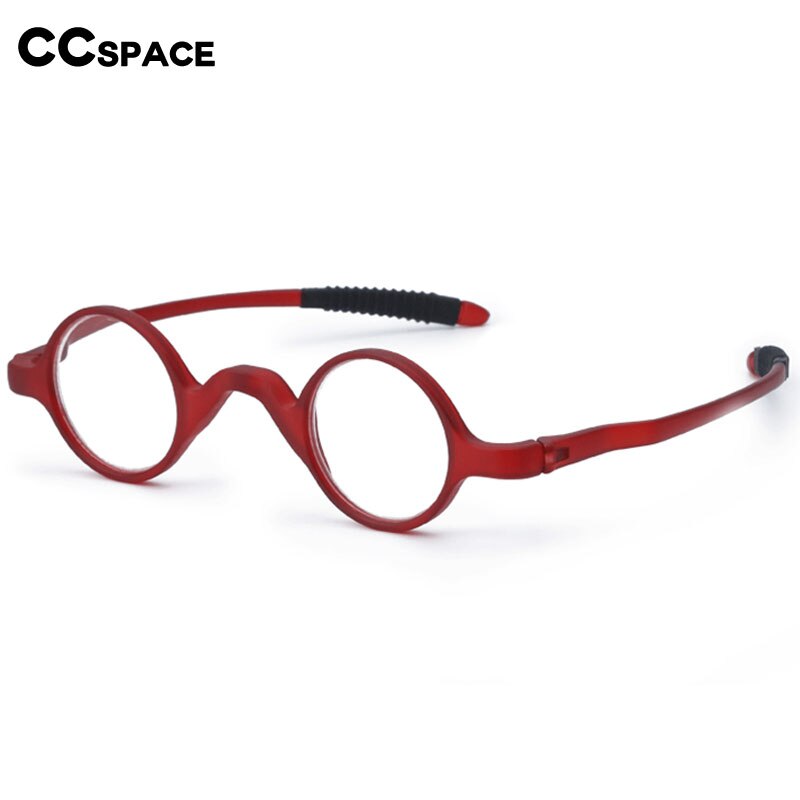 CCspace Unisex Full Rim Round TR90 Titanium Reading Glasses 56206 - Lightweight & Durable Eyewear for Reading, Office Work & Computer Use