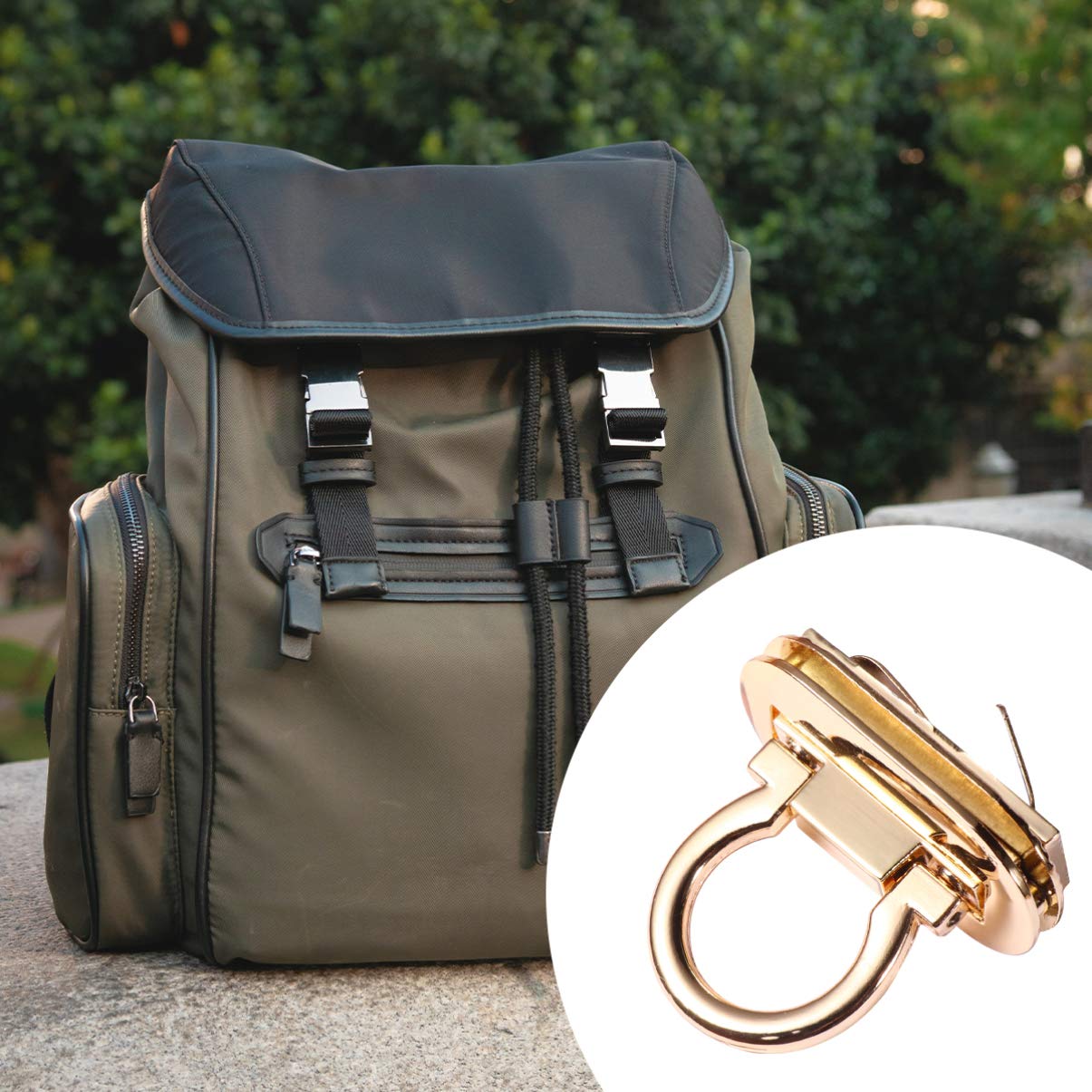 Exceart 4PCS Premium Hardware Padlock & Purse Accessories Set - Secure Lock Buckle for Wallets, Clutches, Suitcases & Mortise Locks | Ideal for Travel, Daily Use & Anti-Theft Protection