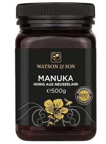 Watson & Son 16+ MGS 500g Premium Manuka Honey - Natural Immune Support & Wound Healing | Perfect for Tea, Baking & Wellness Routines
