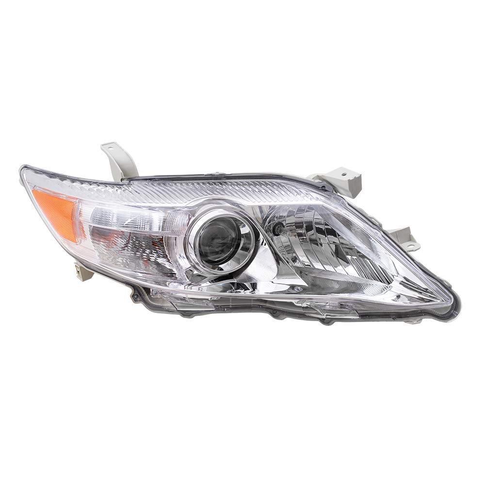Brock Replacement Headlight Headlamp with Clear Lens Compatible with Toyota Camry 81110-06500 - Perfect for Night Driving & Vehicle Safety