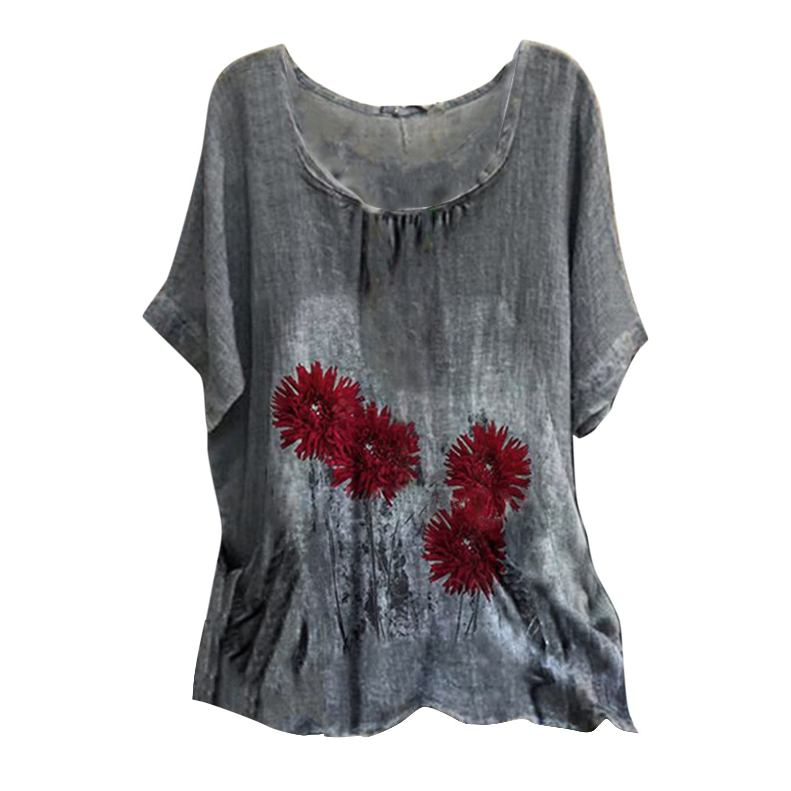 Girls White Long Sleeve Blouse - Women's Printed Party Top for Clubbing & Casual Wear - Little House Kids Style in Red (XXL) - Perfect for Night Out, Date Night & Family Gatherings