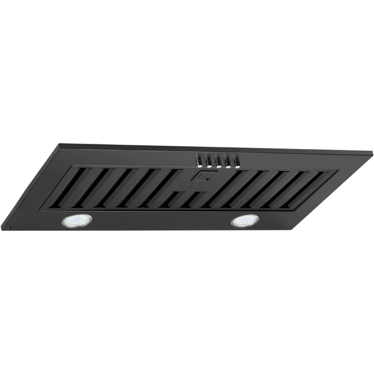 Schweigen 60cm Under Cabinet Range Hood with On-Board Motor - Matte Black SWU 6B | Powerful Kitchen Ventilation for Smoke & Odor Removal