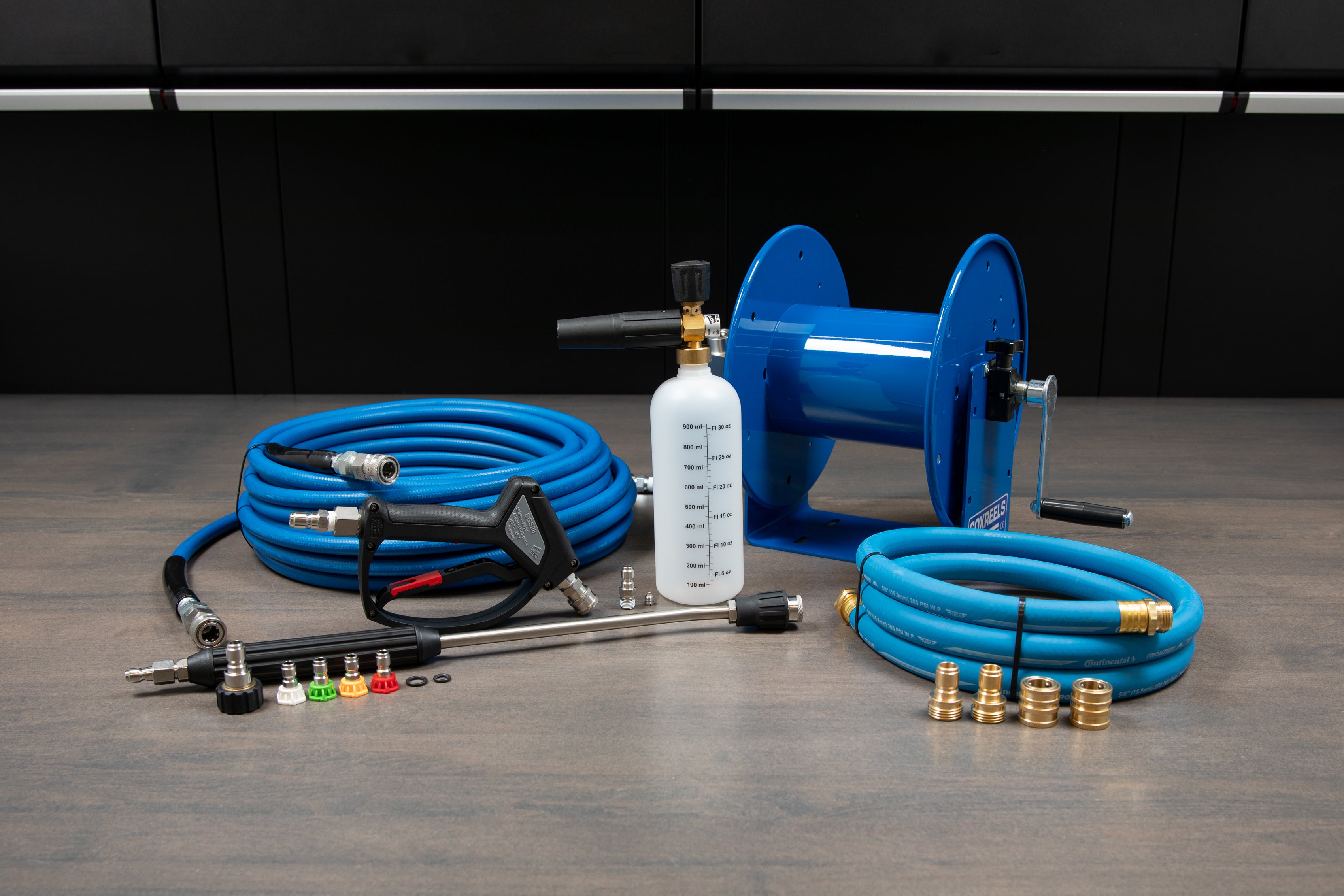 AR Blue Clean Pro Line Wall Mount Accessory Kit for Pressure Washers - Perfect for Garage, Driveway & Outdoor Cleaning