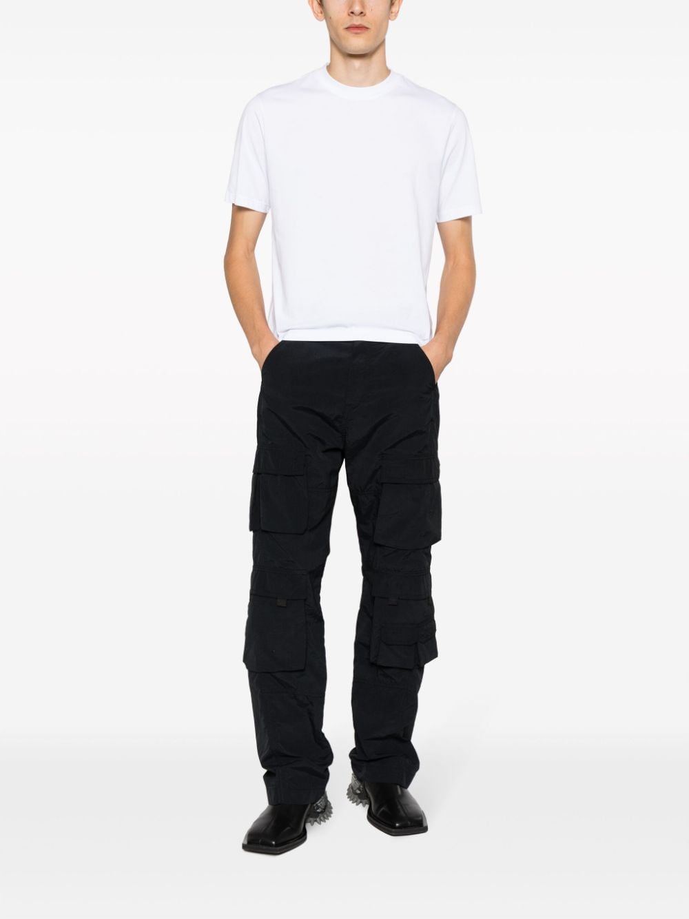 032C Men's White T-Shirts and Polos - Comfortable Casual Wear for Everyday & Office Use