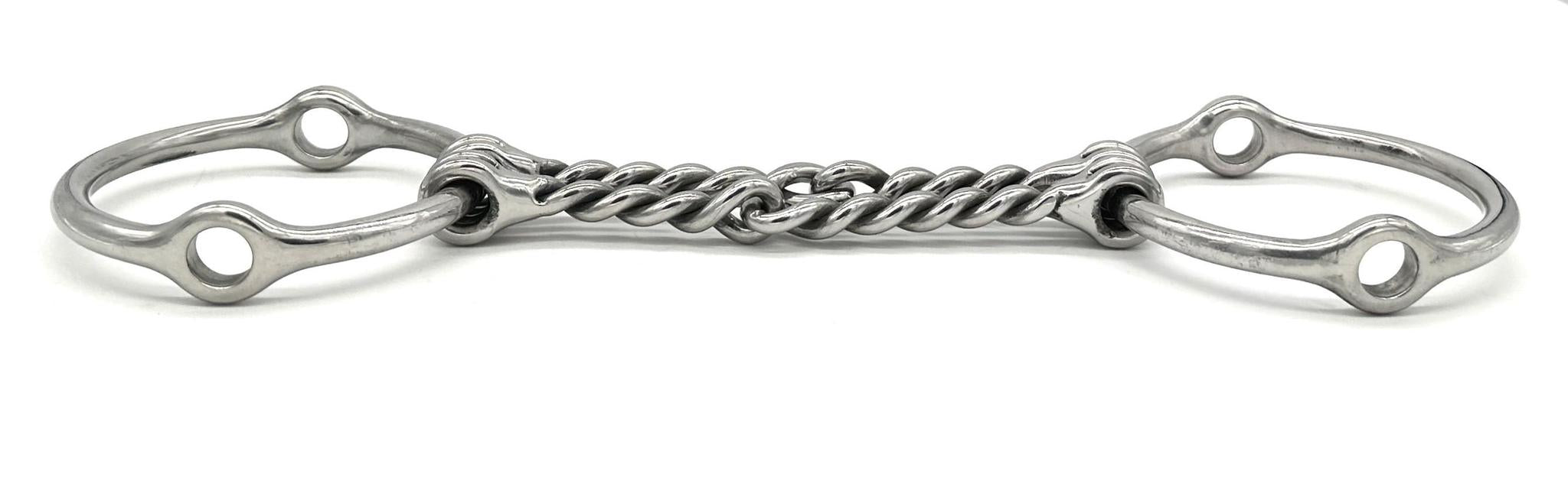 Jake Adams Double Twisted Wire Loose Gag Bit for Horses - Durable Training Bit for Western & English Riding, Dressage & Trail Use