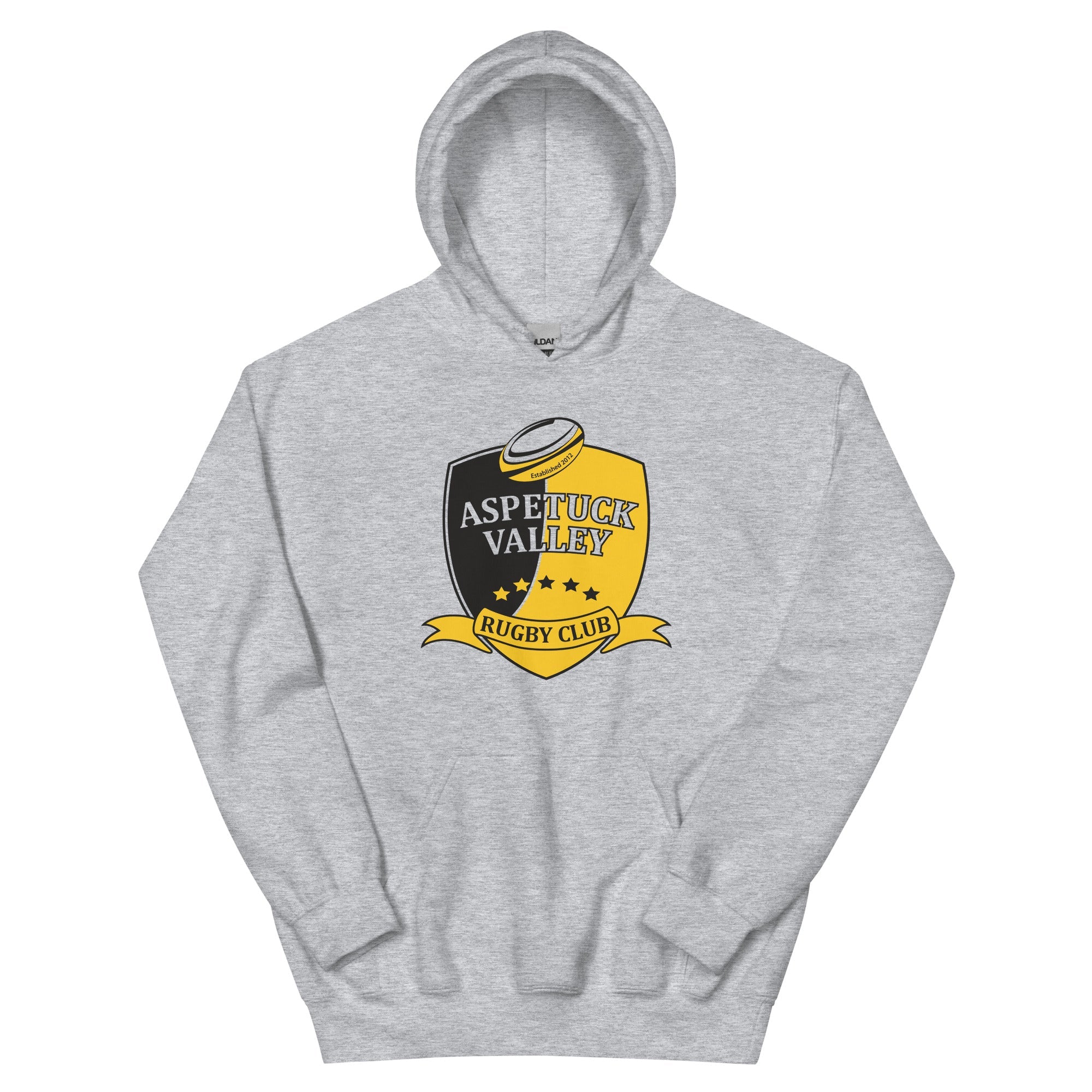 Aspetuck Valley Rugby Heavy Blend Hoodie for Men & Women - Warm Fleece-Lined Pullover for Outdoor Sports, Casual Wear & Cold Weather