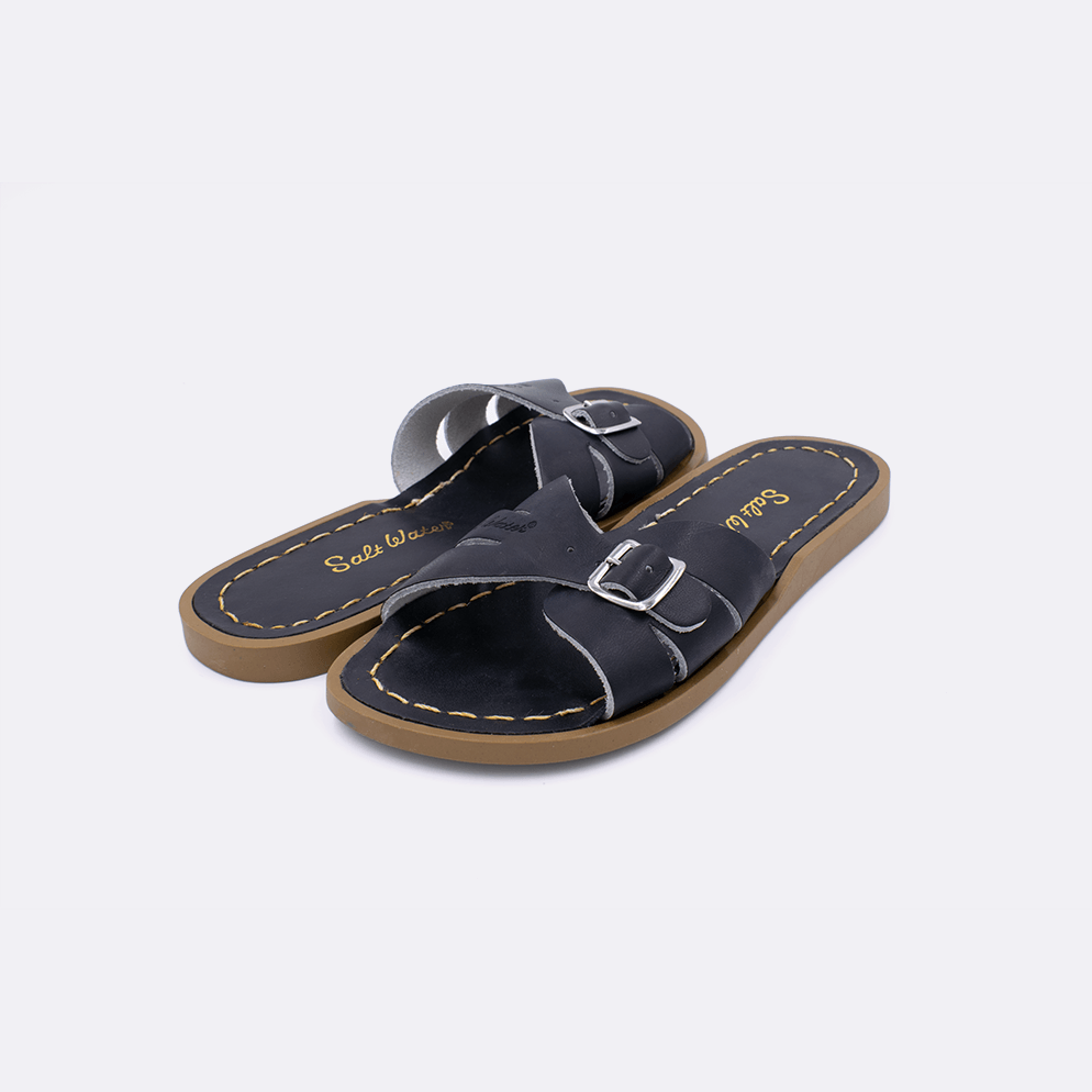 Salt Water Classic Slide Sandals for Little Kids - Comfortable Beach & Pool Shoes for Boys and Girls