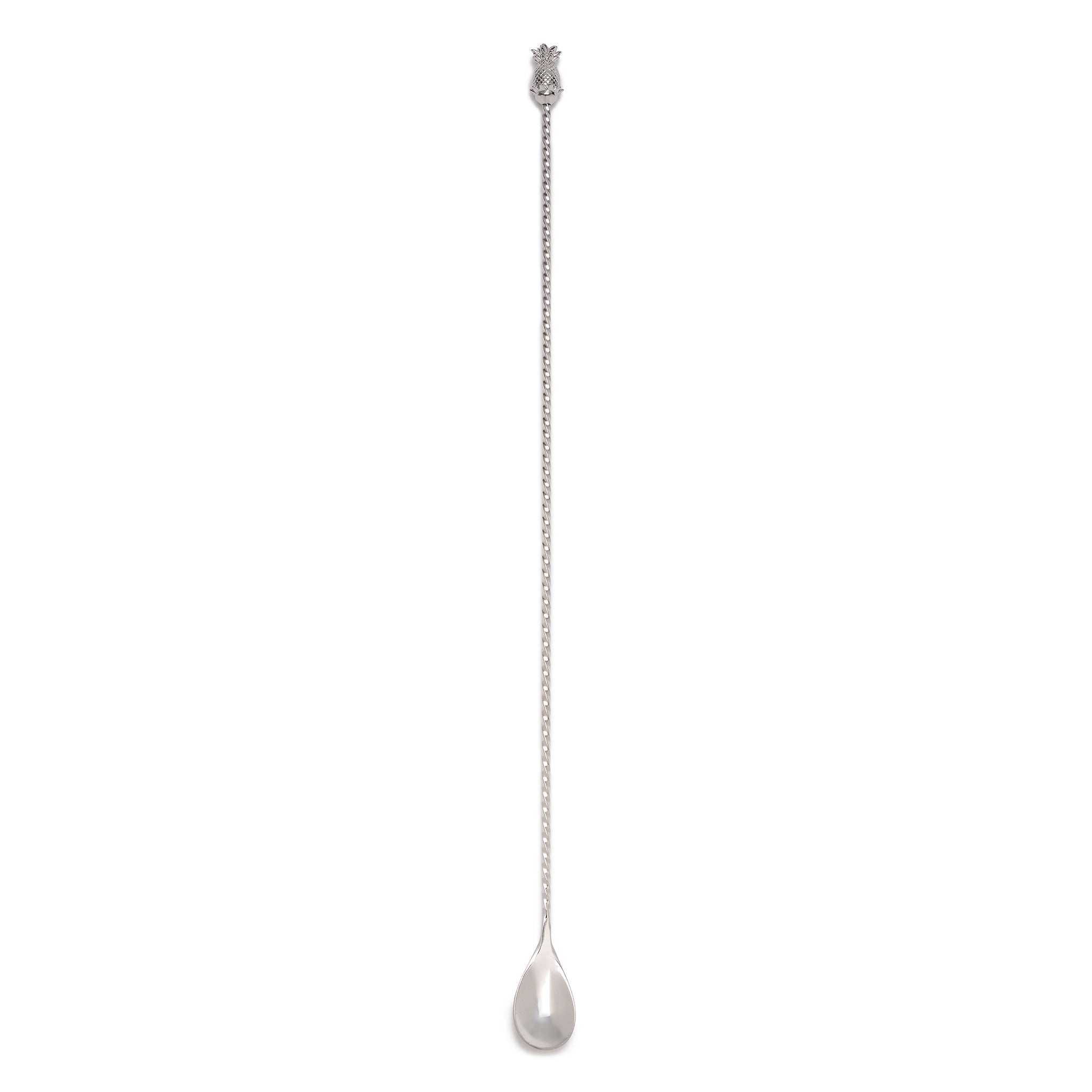 BULU™ Stainless Steel Pineapple Bar Spoon 43.5cm - Perfect for Cocktail Mixing, Bartending & Home Bar Accessories
