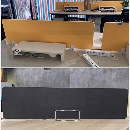 2 Pack Acoustic Desk Privacy Divider - Freestanding Noise Reducing Panel for Office, Classroom & Home Workspace (30x120cm, Orange) - Perfect for Open Offices, Study Areas & Focus Zones
