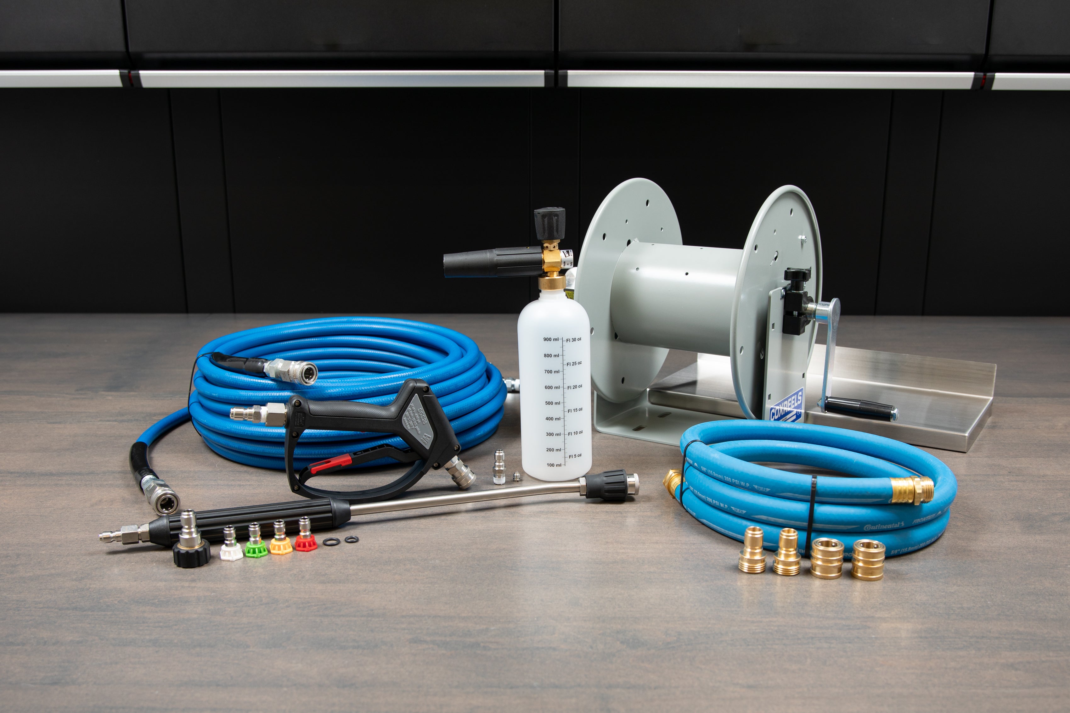 AR Blue Clean Pro Line Wall Mount Accessory Kit for Pressure Washers - Perfect for Garage, Driveway & Outdoor Cleaning