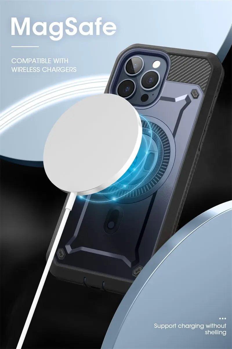 iPhone 15 Pro SUPCASE UB Pro Mag Full Body Protective Case with Magnetic Compatibility - Perfect for Outdoor Adventures, Work & Daily Use