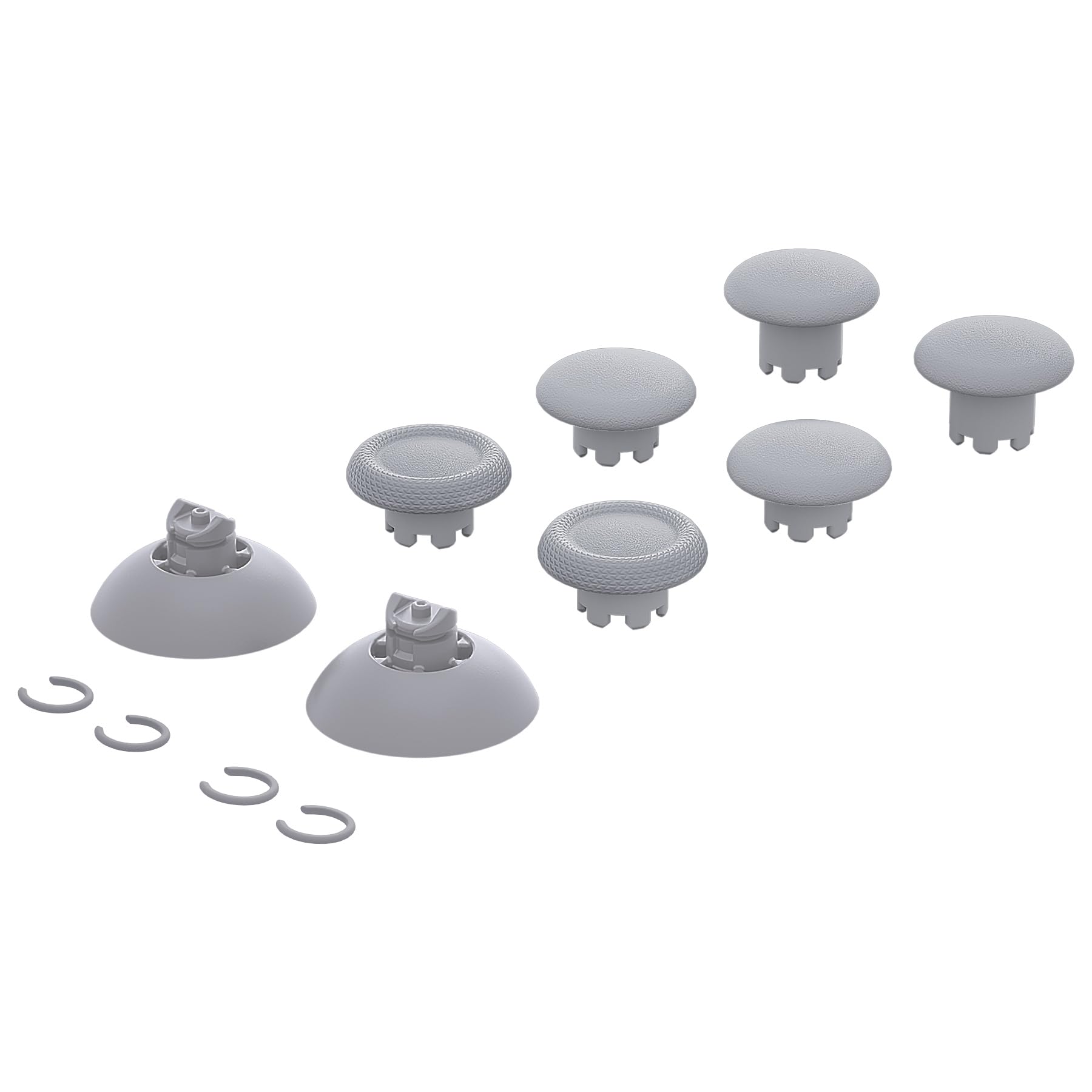 eXtremeRate Edge Sticks - Swappable Thumbsticks for PS5 Controller, Interchangeable Analog Joystick Replacement for PS5 & PS4 All Models (New Hope Gray) - Perfect for Gaming, Customization & Controller Repair