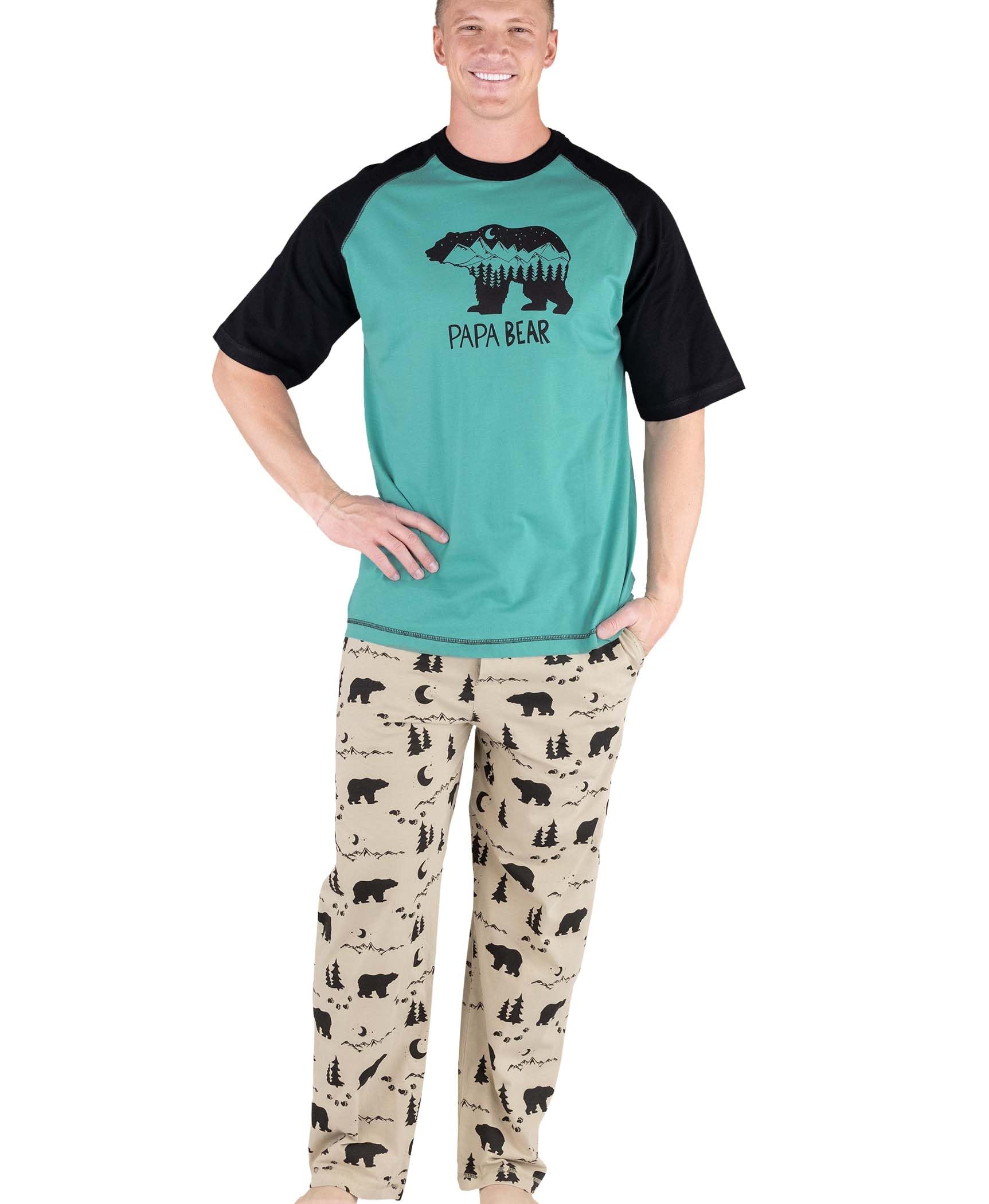 Lazy One Bear Family Pajama Sets for Adults & Kids - Cozy Matching Sleepwear for Family Nights