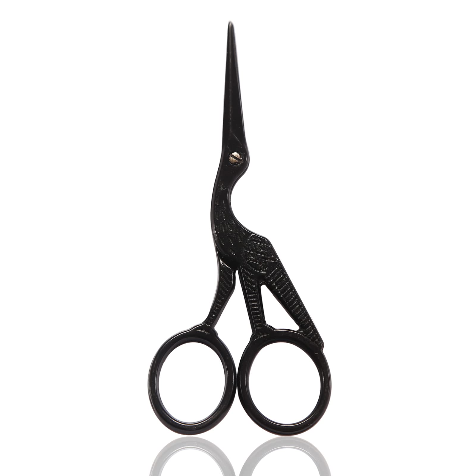 4.5 Inch Vintage Embroidery Scissors - Stork Craft Scissors for Sewing, Needlework & Threading | Sharp Precision Small Sewing Scissors for Embroidery, Quilting & Daily Crafting Use (Perfect for DIY Projects, Fabric Cutting & Handmade Gifts)