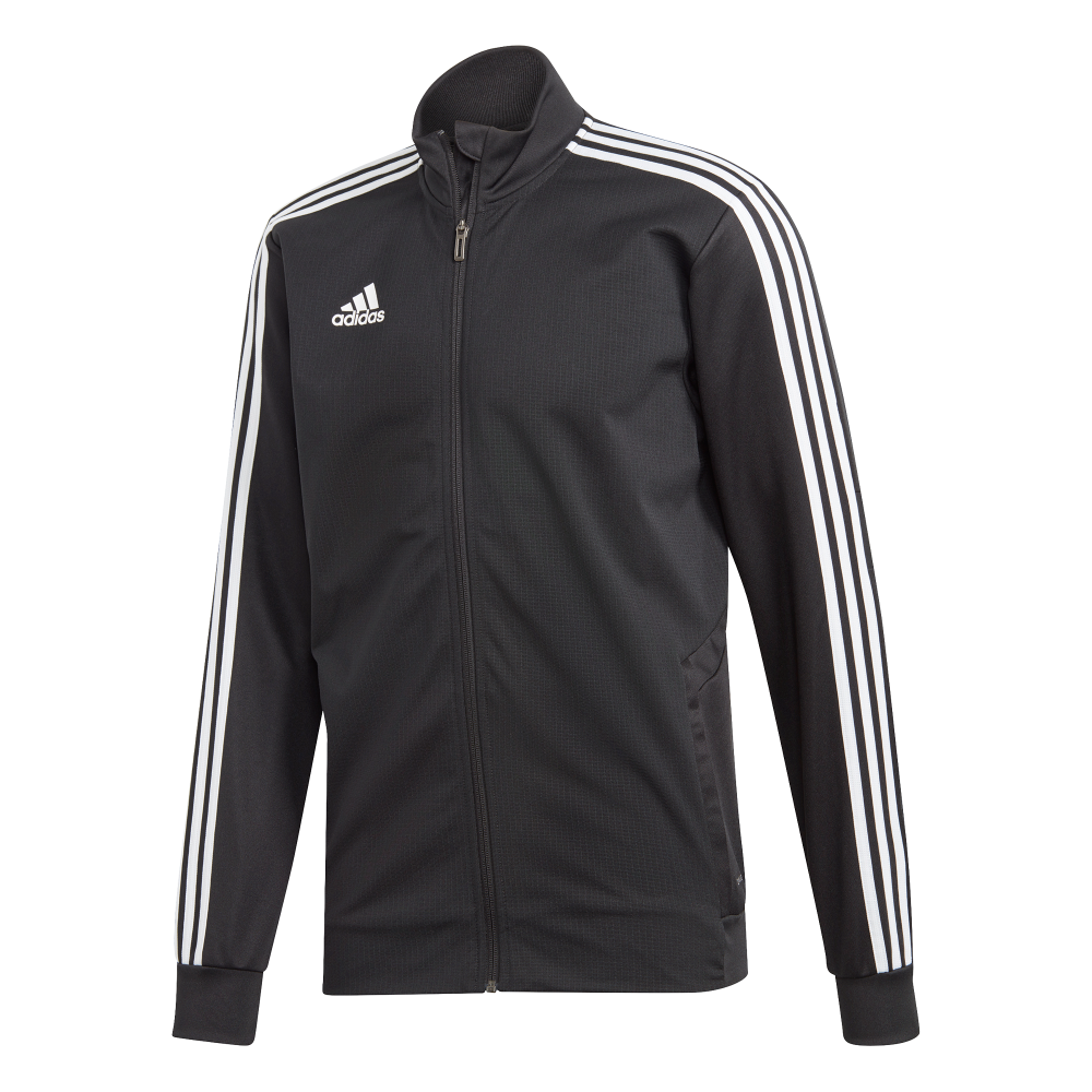 Adidas Tiro 19 Men's Training Jacket - Black & White - Lightweight Performance Jacket for Gym, Running & Soccer Practice