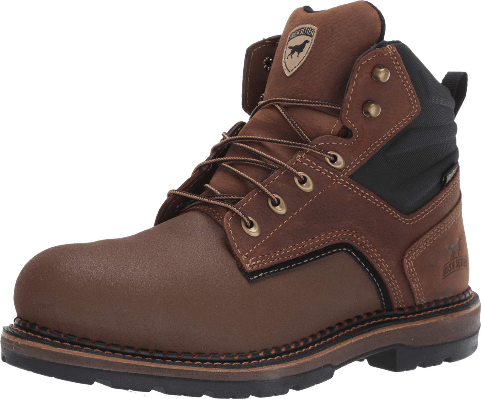 Irish Setter Men's Waterproof Lace-Up Ankle Boots - Lightweight Hiking & Work Boots for Outdoor, Construction & Casual Wear