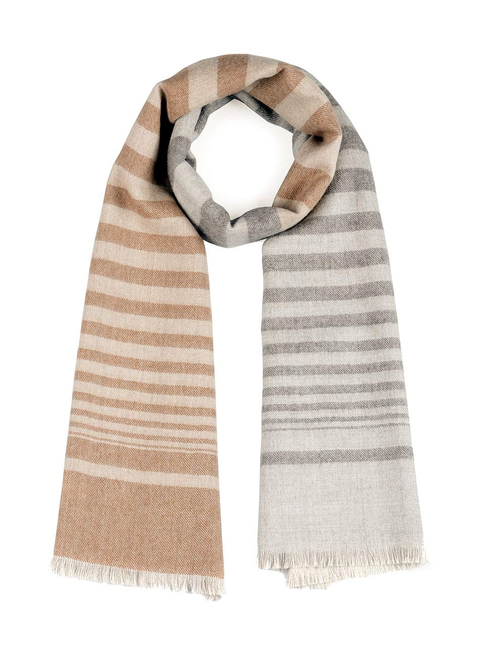 Premium 100% Baby Alpaca Wool Oversized Scarf - Soft & Warm Winter Shawl for Women & Men - Perfect for Cold Weather, Travel & Gift Giving
