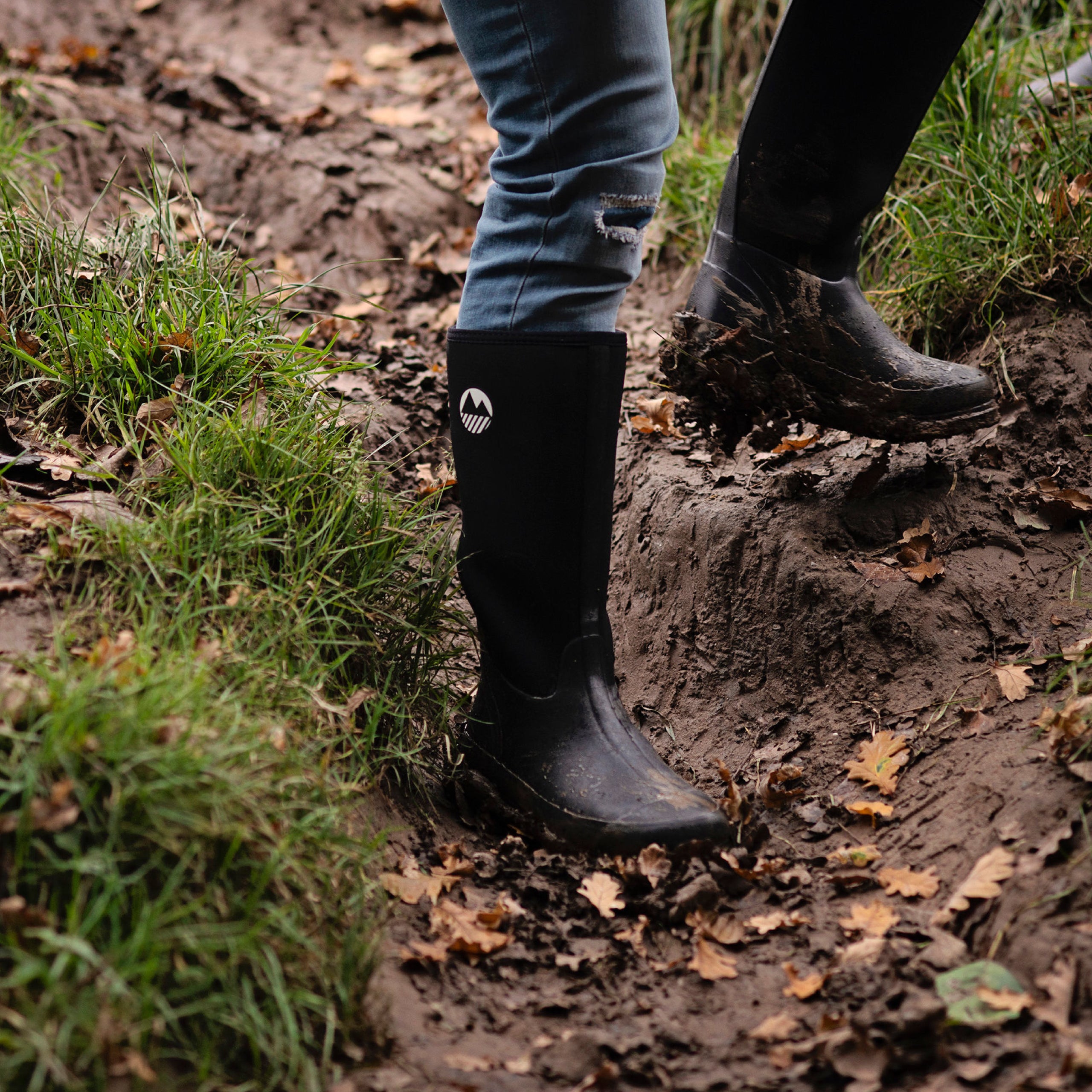 Men's Rydal Neoprene Wellington Boots - Waterproof Rubber Rain Boots for Fishing, Hunting & Outdoor Activities - Comfortable Slip-On Ankle Boots for Men